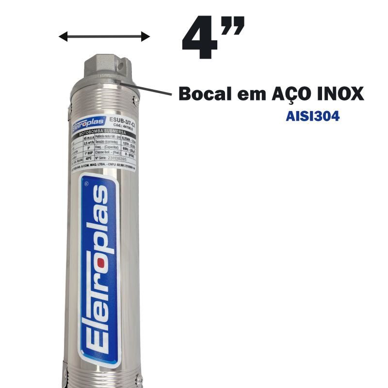 4 - ESUB MOTOBOMBA SUBMERSA 4 POL
