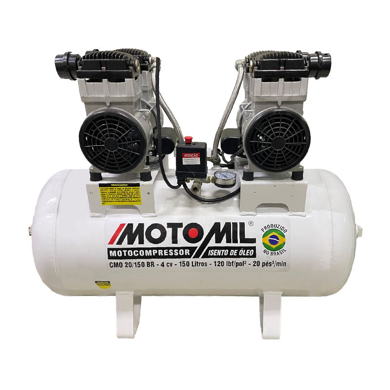 CMO-20/150BR - COMPRESSOR ODONTOLÓGICO SILENCIOSO - 4CV