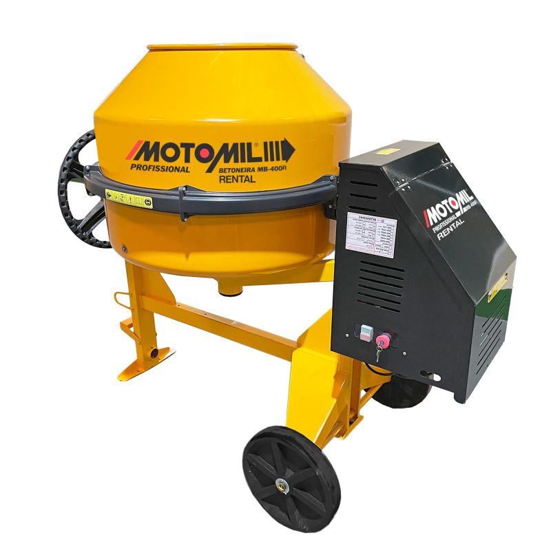 MB-400R - BETONEIRA 400L RENTAL MONO. C/CHAVE SEGURANCA